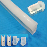 Diffuseur de lumière LED flexible en silicone, profil néon, émission latérale à 270 degrés, 10*23mm