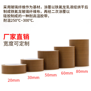 Teflon High Temperature Tape 0.13 0.18mm Thick Insulating Heat Resistant Electrical Tape For Wiring Protection - Product Image 4