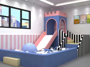 High-End Small Indoor Playground <strong>with</strong> Ball Pool And <strong>Slides</strong> Soft Play For Early Education Centers Restaurants Soft Play Sets - Product Image 5