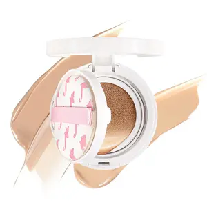 Private Label Air Cushion BB Cream Full Cover Brightening Moisturizing Natural Nude Makeup Foundation With Sponge