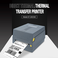 Imprimante à ruban à transfert thermique direct de 110mm Machine d'impression d'étiquettes d'expédition d'autocollants de codes à barres