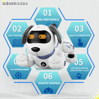 Venta caliente 2,4g Control remoto inteligente baile mecánico programación electrónica Rc mascota Robot perro juguete multifunción para niños