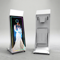 YPT YPT--7043 Miroir Magique Intelligent 70 Pouces Compatible Ordinateur avec Caméra, Cabine Photo de Fête, Impression Instantanée Bluetooth/Wi-Fi