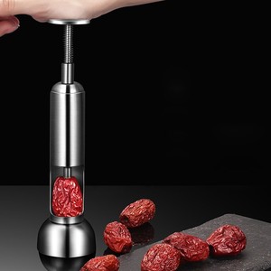 Stainless Steel Date Pitter Handheld Fruit Pit Remover For Dates Hawthorns Cherries - Product Image 1
