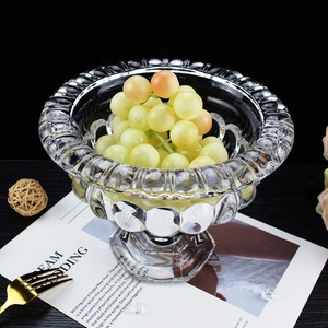 Jarrones de <span class=keywords><strong>Vidrio</strong></span> Transparentes Ecológicos con Diseño Floral, Recipientes Retro para Dulces, Jarrones Grandes para Centros de Mesa y Decoración del Hogar - Product Image 4