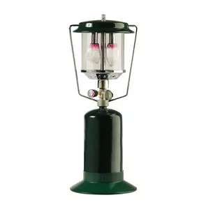 Linterna de gas de lámpara de doble hilo para uso en exteriores Linterna de gas de doble hilo para acampar