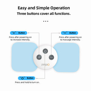 Alat Pijat EMS Nirkabel Portabel Elektrik untuk Meredakan Nyeri Seluruh Tubuh, Unit TENS Magnetik Model Kupu-kupu, Stimulator Otot - Product Image 4