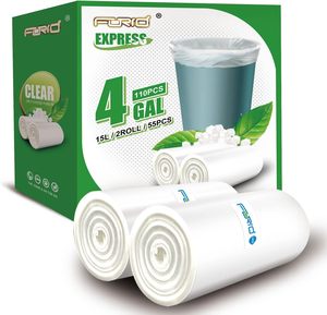 Bolsas de Basura Coloridas de 4 Galones de HDPE LDPE, Precio de Fábrica EXW, para Supermercados, Cocina y Empaquetado - Product Image 1
