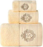 Serviettes de luxe, qualité hôtel 5 étoiles, 100% coton, broderie, serviettes de spa, personnalisation du logo, serviettes de bain