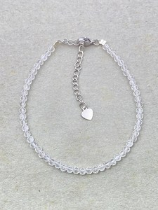 Clear Quartz <b>Bracelet</b> Dainty Gemstone Jewelry Micro Faceted Beads Crystal <b>Bracelet</b> Minimalist Jewelry Tiny Gemstone <b>Bracelet</b> - Product Image 4