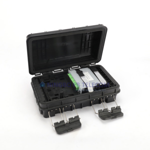 Caja de Distribución de Fibra Óptica para Cable de Bajada Aéreo FTTH Tipo 16 Puertos, Impermeable IP65, con Divisor PLC 1x16 - Product Image 1
