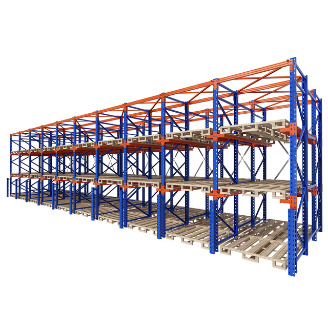Custom Industrial Drive in Pallet Racking System High Density Storage Steel Rack Suitable for Hot Humid Southeast Asia Warehouse