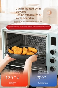Boîte bento jetable à 3 compartiments, compatible micro-ondes, en PP, pour emballage alimentaire à emporter - Product Image 4