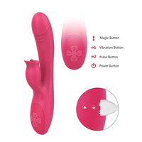 7 modes de vibration, stimulation du clitoris et du point G, stimulateur double lapin, étanche IPX5, chargement magnétique