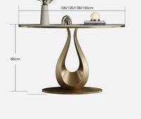 Table de console italienne moderne et minimaliste Rock Board Light Table murale d'entrée avancée de luxe pour la table de console de salon
