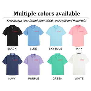 Camiseta de Tenis Personalizada con Logotipo Bordado para Hombre, Manga Corta, 100% Algodón, Secado Rápido, Color Sólido, Ropa Casual y Elegante, Polo - Product Image 4