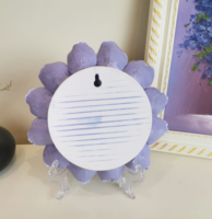 Dekorasi Dinding Keramik Bunga Biru Cantik Buatan Tangan untuk Hari Valentine & Hari Ibu 20x20x7cm