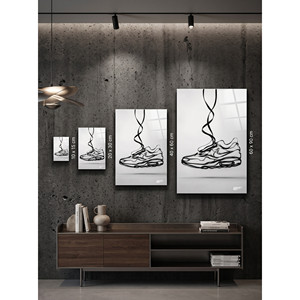 Stampa artistica da parete in metallo con finitura in vetro "The Anatomy of Thread" - Product Image 1