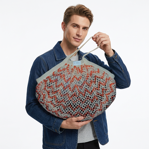 Sac de courses en nylon respirant et réutilisable, idéal pour la plage et les voyages, vente en gros directe usine - Product Image 1