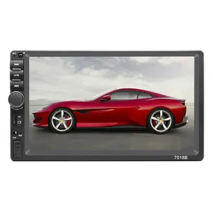 Universal Multimedia-System Autoradio 2 din 7 Zoll Touchscreen 12 V Auto Stereo-Player Rückfahrkamera Auto-Dvd-Player