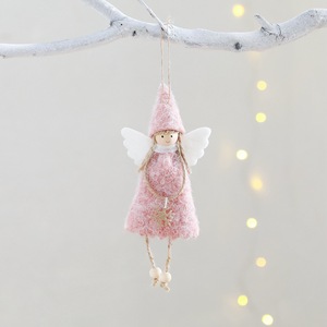 Handmade Small Angel Pendant New <b>Christmas</b> <b>Tree</b> Decoration with Pointed Hat and Heart Girl Ornament <b>Christmas</b> Supplies - Product Image 4