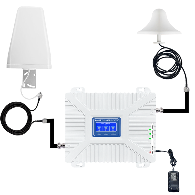 Tri Band 900 2100 2600MHz LTE 3G 4G Mobile Phone Network Signal Booster/Repeater/Amplifier