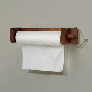Support mural en bois étanche pour rangement de mouchoirs, organisateur de salle de bain pour salles de bain et salons, lavabos - Product Image 3