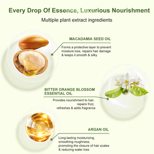 <span class=keywords><strong>Mascarilla</strong></span> Capilar de Lujo de Alta Calidad para Cabello Rizado Alisadora Sedosa Hidratante Nutritiva Reparadora de Daños <span class=keywords><strong>Natural</strong></span> Orgánica de Argán - Product Image 4