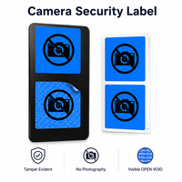 Étiquette de sécurité personnalisée pour appareil photo de téléphone portable, autocollant inviolable anti-effraction, sans résidu, anti-photographie, scellé anti-caméra en PET