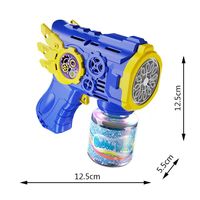 Mehrfach-Loch-Design LED-Licht Seifenblasenmaschine, ABS-Kinderspielzeug erzeugt reichhaltige Seifenblasen für Festival- und Karnevalsaktivitäten