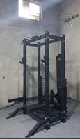 DINUO Cage de musculation modulaire multifonction type Rhino avec rangement pour plaques et ceinture de levage offerte