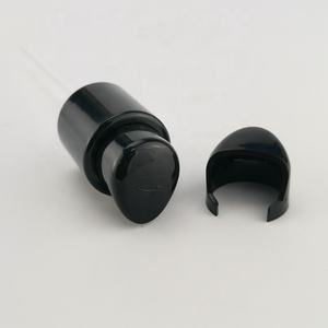 زجاجة من الزجاج الأسود اللامع 60 زجاجة مستحضرات تجميل من الزجاج 2 أونصة مع مضخة بلاستيكية سوداء مضخة زنبركية خارجية - Product Image 4