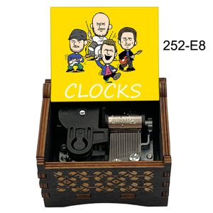 Carillon in Legno della Famosa Band <span class=keywords><strong>Coldplay</strong></span>, Melodia a 18 Note con Movimento a Carica Manuale, Regalo Vintage Speciale per Fan, Amici e Famiglie - Product Image 5