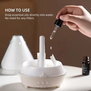 Smart Home Essential Oil <strong>Diffuser</strong> 7 Light Options Ultrasonic Cool Mist <strong>Humidifier</strong> Flame Lamp <strong>Large</strong> <strong>Capacity</strong> - Product Image 5