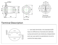 Zidoo — mini bouton-poussoir de 12mm, bouton-poussoir momentané, étanche, pour le démarrage du moteur