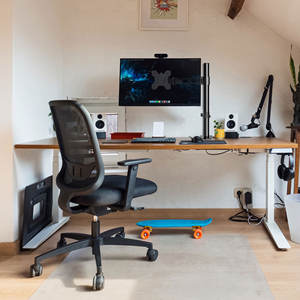 NBHY OEM Bureau d'ordinateur électrique intelligent à hauteur réglable, style design moderne avec double moteur, cadre de bureau assis et debout - Product Image 3