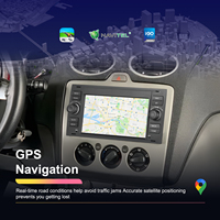 Podofo 7'' Android Carplay Android Auto Autoradio 2+64G Radio de voiture BT WIFI GPS EQ FM RDS pour Ford Transit Fiesta Focus Galaxy