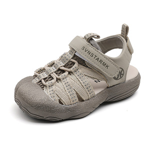 Sandalias <span class=keywords><strong>para</strong></span> Niños 2025, Nuevas Sandalias de Verano Antideslizantes con Cierre de Velcro, Altura hasta el Tobillo, Suela de Goma, <span class=keywords><strong>Chanclas</strong></span> de Playa - Product Image 4