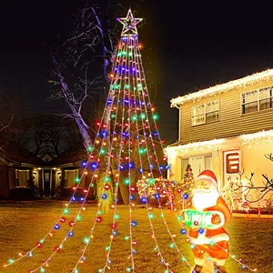 <span class=keywords><strong>Guirnalda</strong></span> de Luces Navideñas de 2 Metros, Control por Aplicación Dreamcolor, <span class=keywords><strong>Cascada</strong></span> de Luces de Hadas, 304 LED, Inteligente, para Exteriores, IP66, Solar/Enchufe, Fácil Instalación - Product Image 5