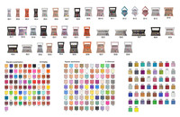Ensemble de maquillage fard à paupières pressé paillettes fard à paupières palette OEM fard à paupières