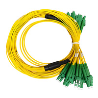 Cordon de brassage fibre optique 24 fibres LC/APC-LC APC monomode 9/125 pour PON, CATV, salle serveur, centre de données, boîtier terminal fibre FTTH