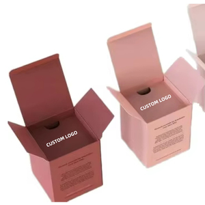 Boîtes <span class=keywords><strong>en</strong></span> <span class=keywords><strong>papier</strong></span> de haute qualité avec logo personnalisé Emballage de boîte à bougie recyclée de luxe vide pour pot à bougie ambre - Product Image 2