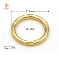 Différentes tailles 20mm 25mm 32mm anneau torique en alliage métallique boucle métallique personnalisée pour laisse de chien accessoires de corde