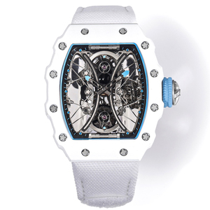 Orologio da Polso Prime 5301 in Carbonio Pieno con Zaffiro Laminato e Tourbillon a Sospensione, per Uomo e Donna, Modello Grand Prix - Product Image 1