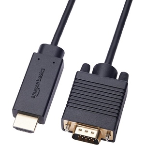 Cho <span class=keywords><strong>Amazon</strong></span> cơ bản 6-chân đen cho HDMI (Nguồn) để <span class=keywords><strong>VGA</strong></span> (hiển thị) mạ vàng cáp cho máy ảnh sử dụng xoắn đôi với DVI - Product Image 1
