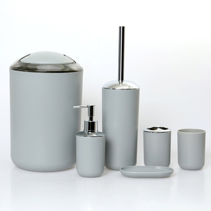 ชุดอุปกรณ์ห้องน้ำ 6 ชิ้น, ที่วางของ, กล่องสบู่, แปรงขัดห้องน้ำ - Product Image 2