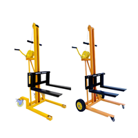 Chariot élévateur électrique portable compact, chariot utilitaire léger à levage hydraulique manuel, chariot de manutention pour plateforme de chargement-déchargement