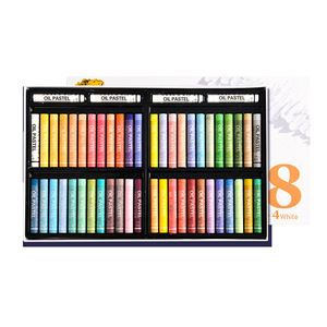 Boîte personnalisée à <span class=keywords><strong>paillettes</strong></span> 48 couleurs Crayons de dessin doux Lavable Rond Non Toxique Bâtons Pastel à l'huile Set pour débutant - Product Image 1