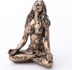Mère <span class=keywords><strong>Terre</strong></span> <span class=keywords><strong>Gaia</strong></span> Assis Lotus Pose Résine Décor - Product Image 2