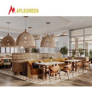 Ấn độ cổ điển khách sạn phòng ăn Bàn và ghế đặt nhà hàng bằng gỗ Đồ nội thất - Product Image 1